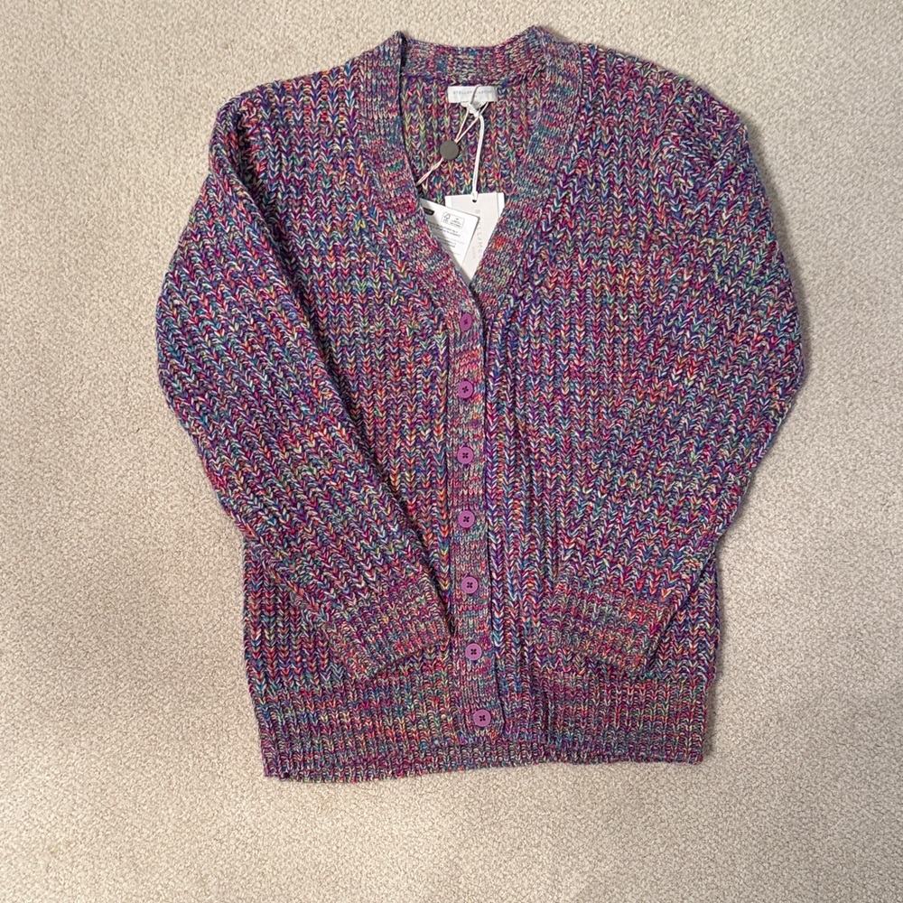 Stella McCartney Purple Multicolor Cardigan